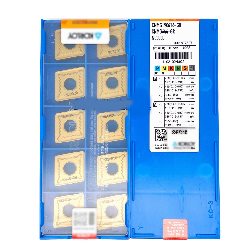 High Quality Blades with Resistance to Fracture and Heat Cnmg190616-Gr Nc3030