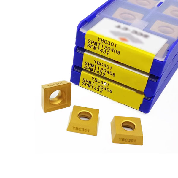 Yellow Through-Fluted Steel Parts End Mill Blades Inserts Spmt120408 Ybc301