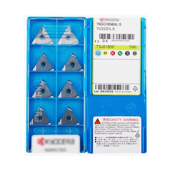 Kyoceras CNC Inserts for Precision Turning and Slotting of Triangles Tngg160404L-S Tn60