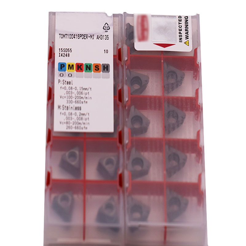 High Performence Cemented Carbide Tungsten Milling Insert (TOMT 100416PDER-MJ AH3135)