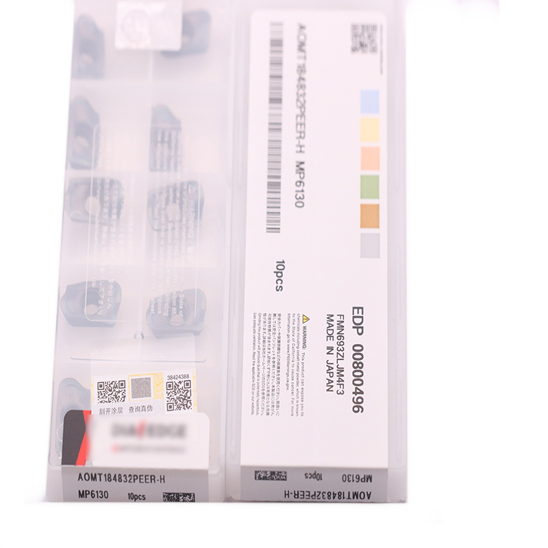 High Quality CNC Machine Carbide Indexable Milling Inserts Aomt 184832peer-H MP6130
